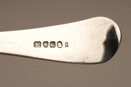 Antique Silver Basting spoon (turkey spoon)