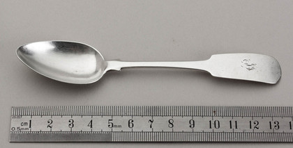 Irish Provincial Sterling Silver Teaspoon - Isaac Solomon, Cork