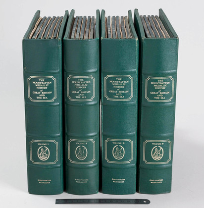 Mountbatten Medallic History of Great Britain & The Sea (Vols I-IV) - 100 Sterling Silver Mint Medallions, John Pinches