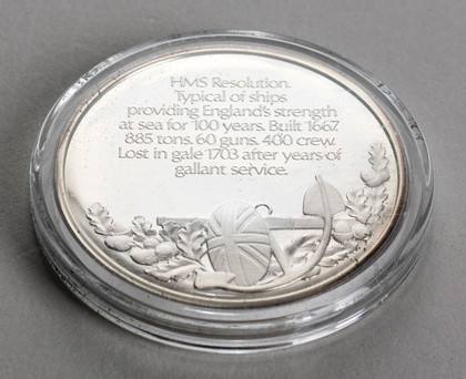 Mountbatten Medallic History of Great Britain & The Sea (Vols I-IV) - 100 Sterling Silver Mint Medallions, John Pinches