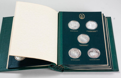 Mountbatten Medallic History of Great Britain & The Sea (Vols I-IV) - 100 Sterling Silver Mint Medallions, John Pinches