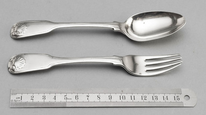 Indian Colonial Silver Dessert Spoon & Fork - Twentyman & Co.