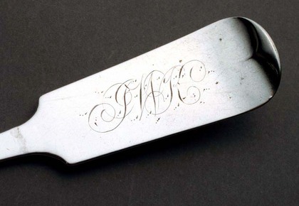 American coin silver tablespoon - New York City