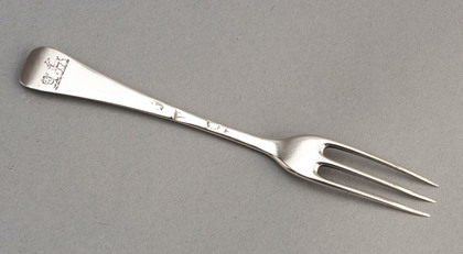 Early Georgian Hanoverian 3 Prong Dessert Fork - London 1724