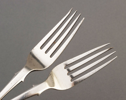 Canadian Silver Tableforks (Pair) - George Savage Montreal (2of2)