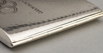 1936 Winter Olympic Commemorative Sterling Silver Cigarette Case - Garmisch Partenkirchen