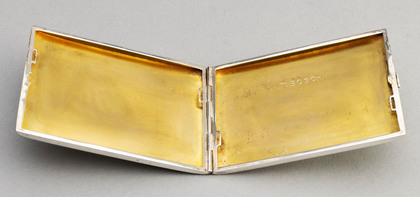 1936 Winter Olympic Commemorative Sterling Silver Cigarette Case - Garmisch Partenkirchen