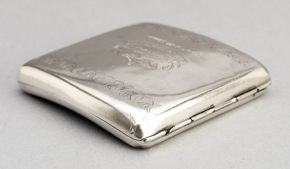 2nd. South African Infantry Silver Cigarette Case - Lieutenant Symons, Delville Wood 