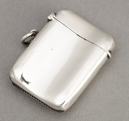 Northern Command Bombing School Antique Silver Vesta Case - Grenade School