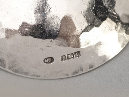 Bernard Instone Silver Arts & Crafts Caddy Spoon - Great Crested Grebes Courting Ritual