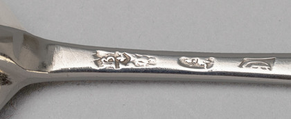 Queen Anne Brittania Silver Dognose Spoon - John Broake, 1/2