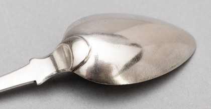 Cape Silver Teaspoon - Jacobus Johannes Vos, Pseudo Hallmarks