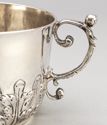 Charles II (Carolean) Restoration Period Silver Porringer -Thomas Cooper