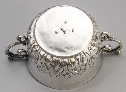Charles II (Carolean) Restoration Period Silver Porringer -Thomas Cooper