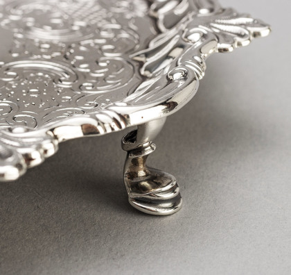 George II Silver Salver - Spero Infestis Metuo Secundis, Ludlow, Riley, Ellerton Stewart, - William Peaston