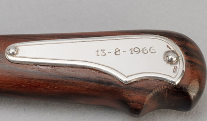 Dutch Silver Ceremonial Axe for Ship's Launch - Safmarine, S.A. Hexrivier, Verolme