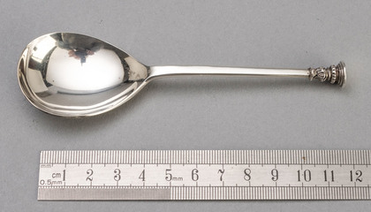 The Leicester Spoon - Sterling Silver Replica Seal Top Spoon, Circa 1620 - Vander, Tarrant