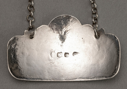 Georgian Silver Wine Label Madeira - Thomas Robinson, Counterfeit Hallmarks