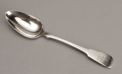 Rare Canadian Silver Tablespoon - Salomon Marion, Montreal (1 of 3)