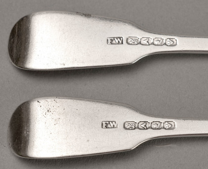 Cape Silver Fiddle Pattern Dessert Forks (Pair) - Fredrik Waldek