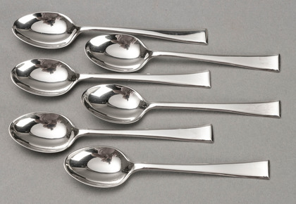 Antique Silver Coffee Spoons (Set of 6) - 1914, WW1