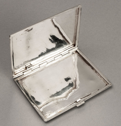 Persian Silver King Darius & Immortals Cigarette Case - Iran 900, Persepolis